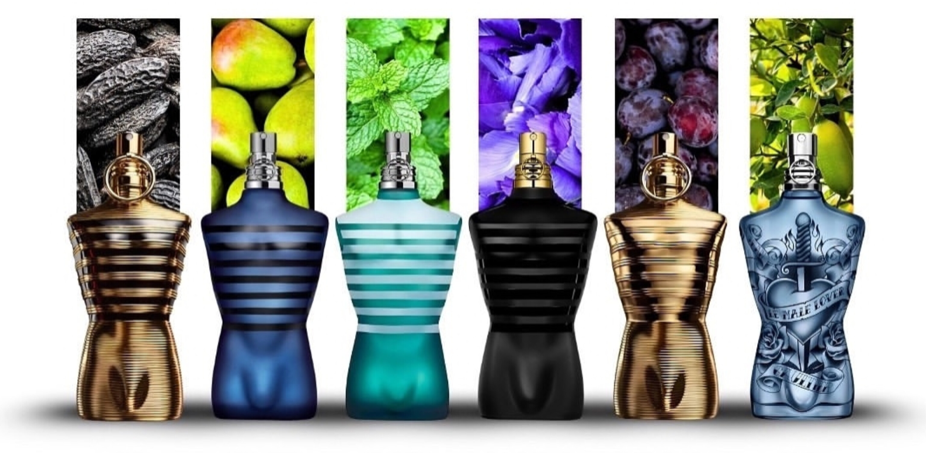 انواع رنگ های بطری های عطر